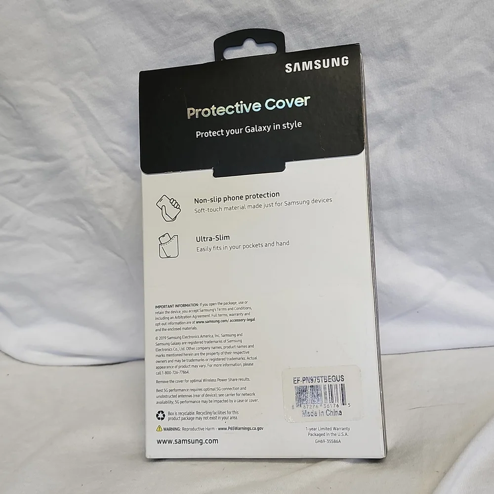 SAMSUNG GALAXY NOTE 10+ PROTECTIVE COVER BLACK